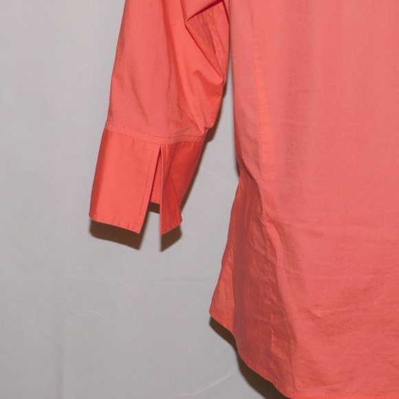 Pendleton Button Down Orange Blouse Size Large - Picture 7 of 10